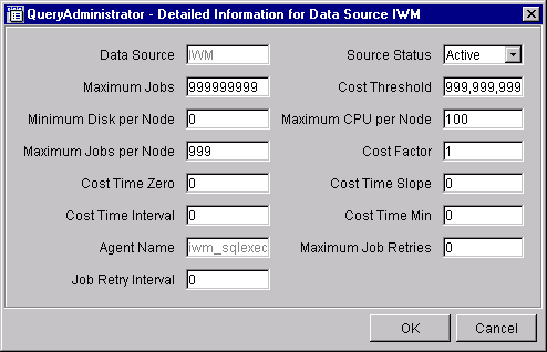 Data Source window