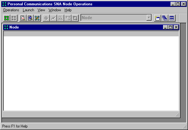 SNA Node Operations Window