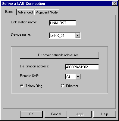 Define a LAN Device - Basic