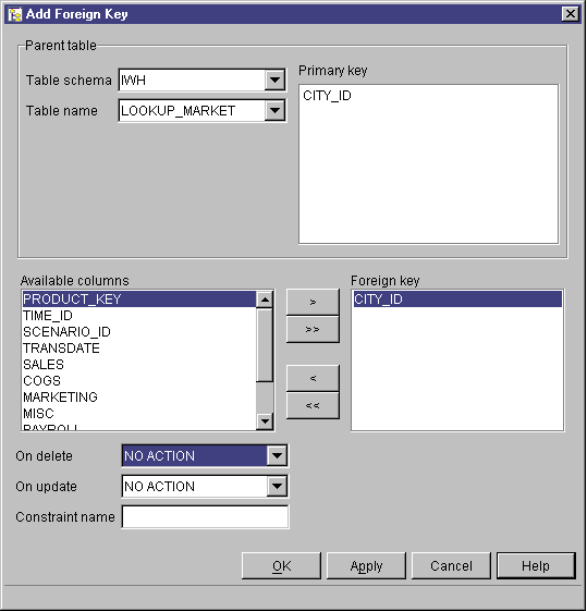 The GEOGRAPHIES SELECT statement on the SQL Statement page.