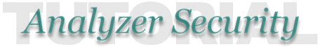Analyzer Integrated Security Tutorial