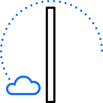 Icon representing multicloud challenges