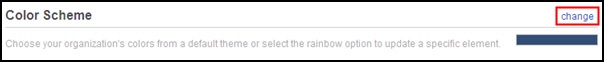 Click the change link on the Color Scheme row.