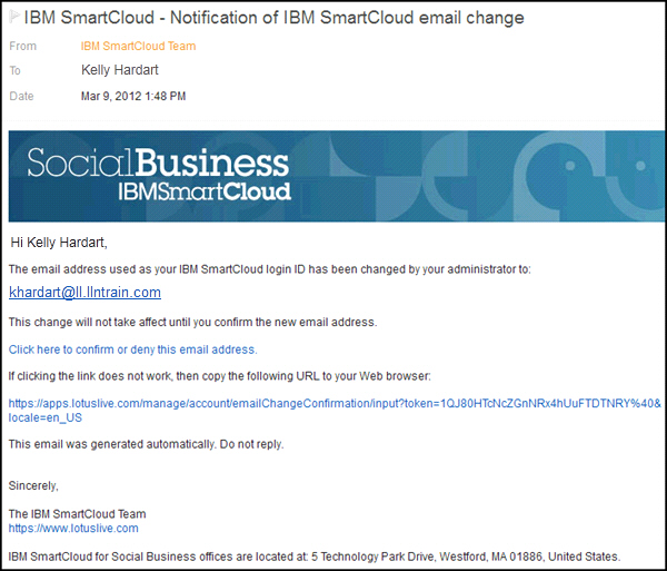 image of notification email with confirm or deny link highlighted