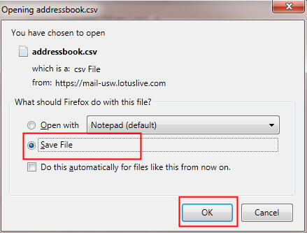 screenshot of Save File dialog