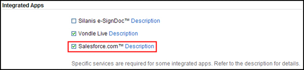 The checkbox next to the SmartCloud for Social Business API explorer app is checked.