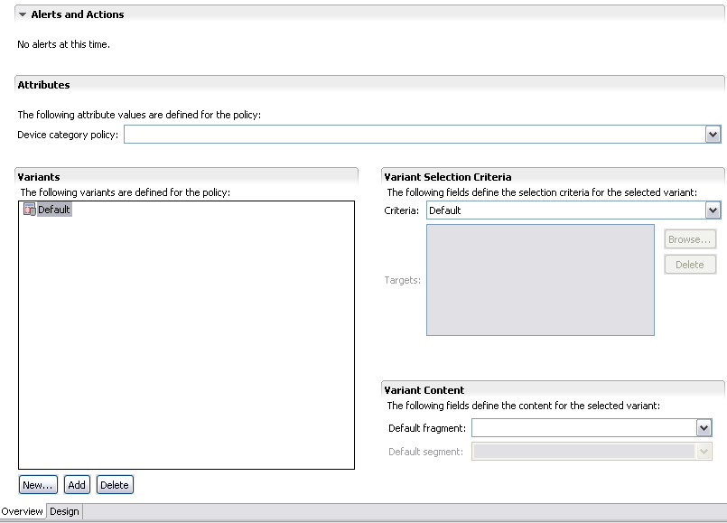 Layout overview