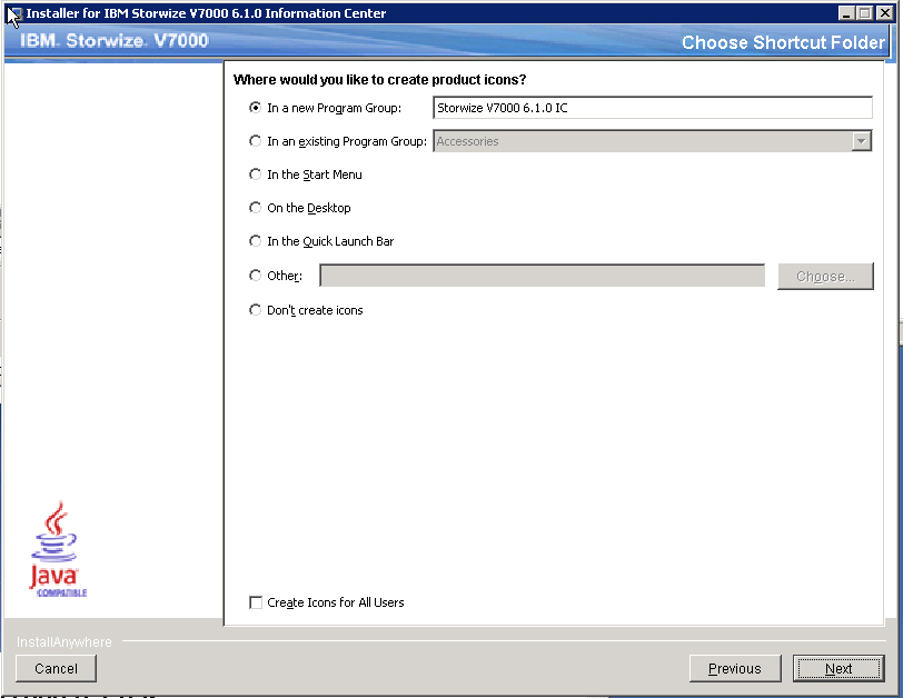 Selecting a product location